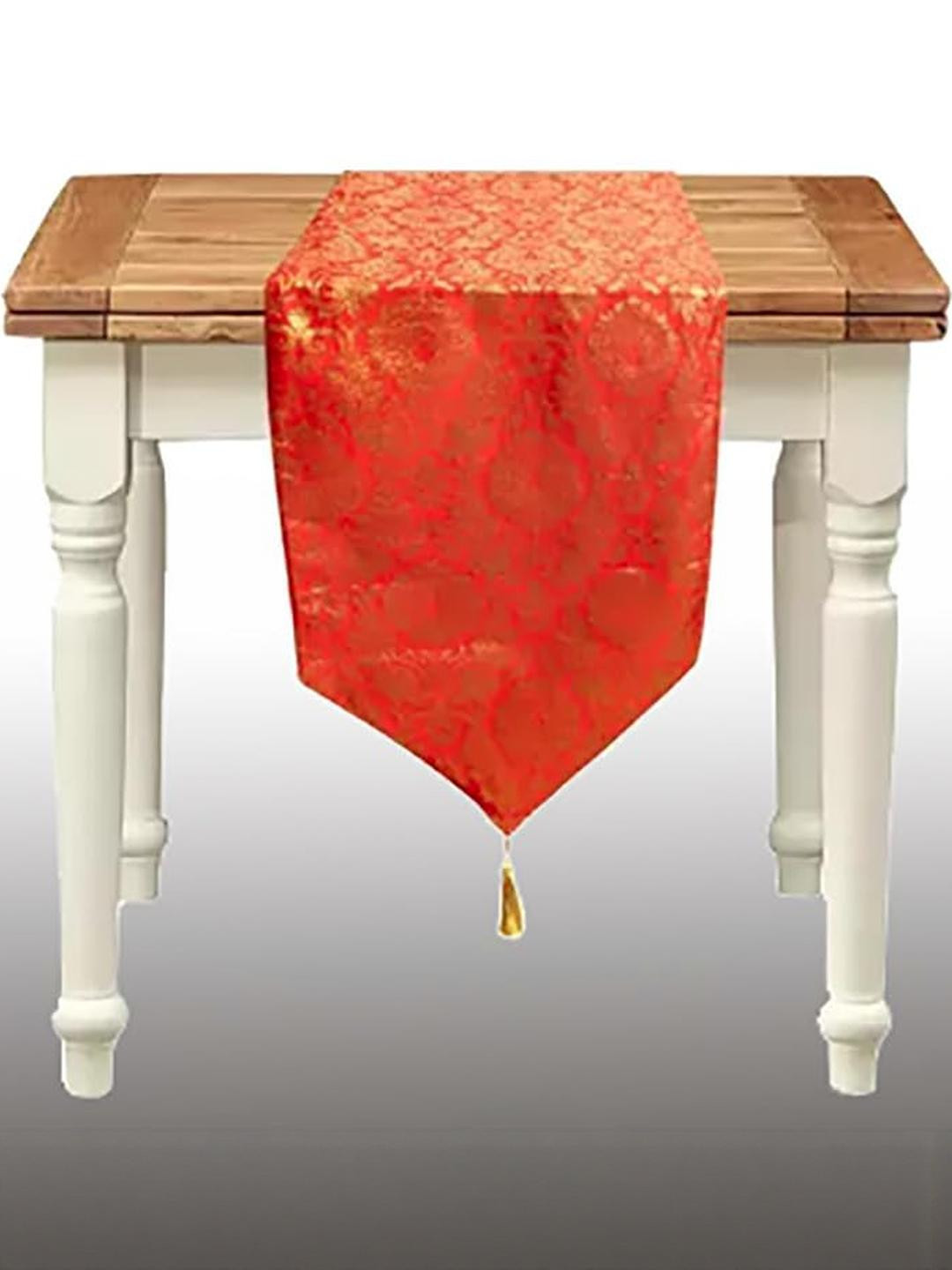 Pink Parrot Multi12 inch x 70 inch Jacquard Silk Table Runner