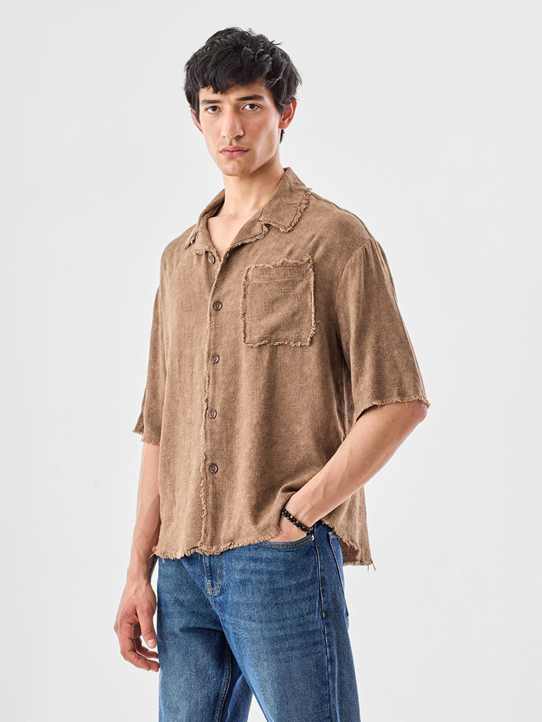Snitch Textured Casual Shirt