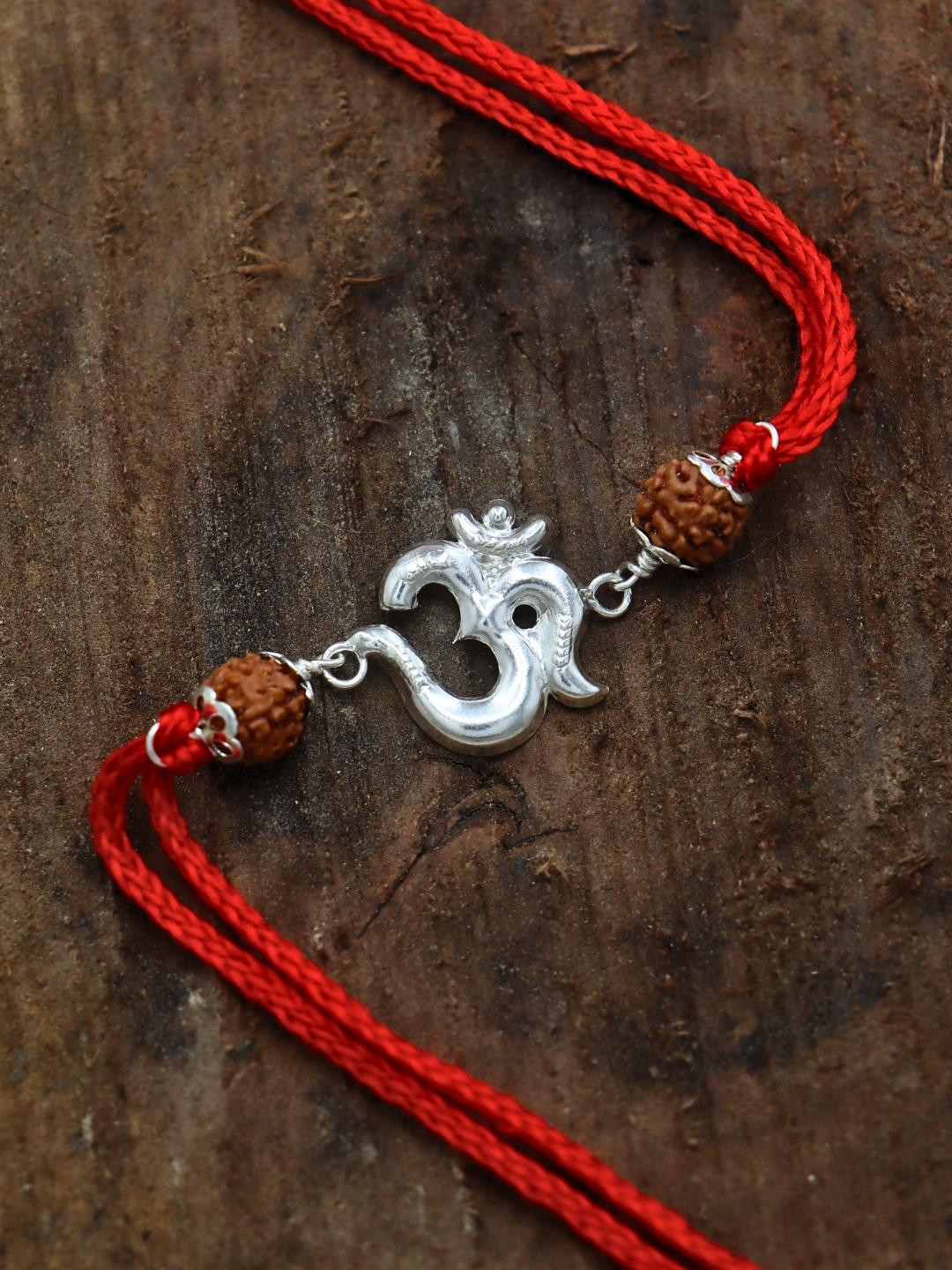 RANA OM Thread SILVER RAKHI