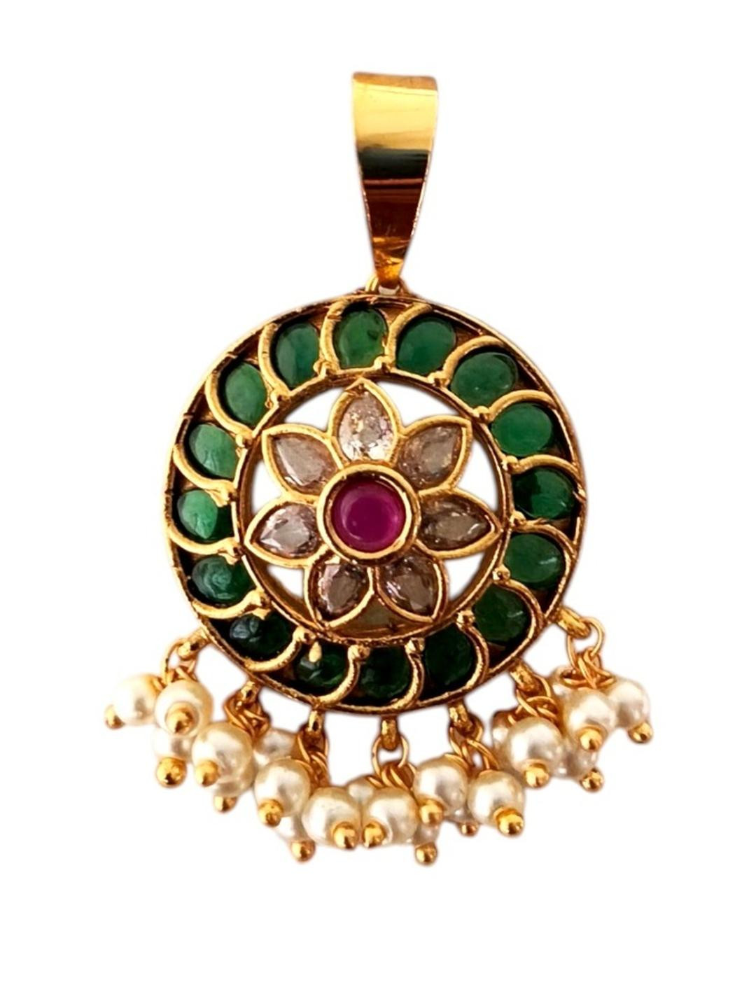 RNG Gold-Plated Circular Pendants