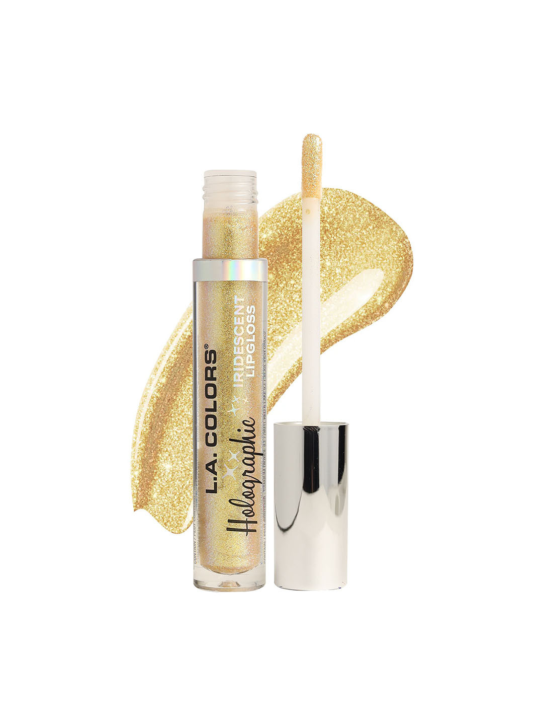 L.A colors Holographic Iridescent Lip Gloss with Vitamin E & Shea Butter 4g - Gold Rush
