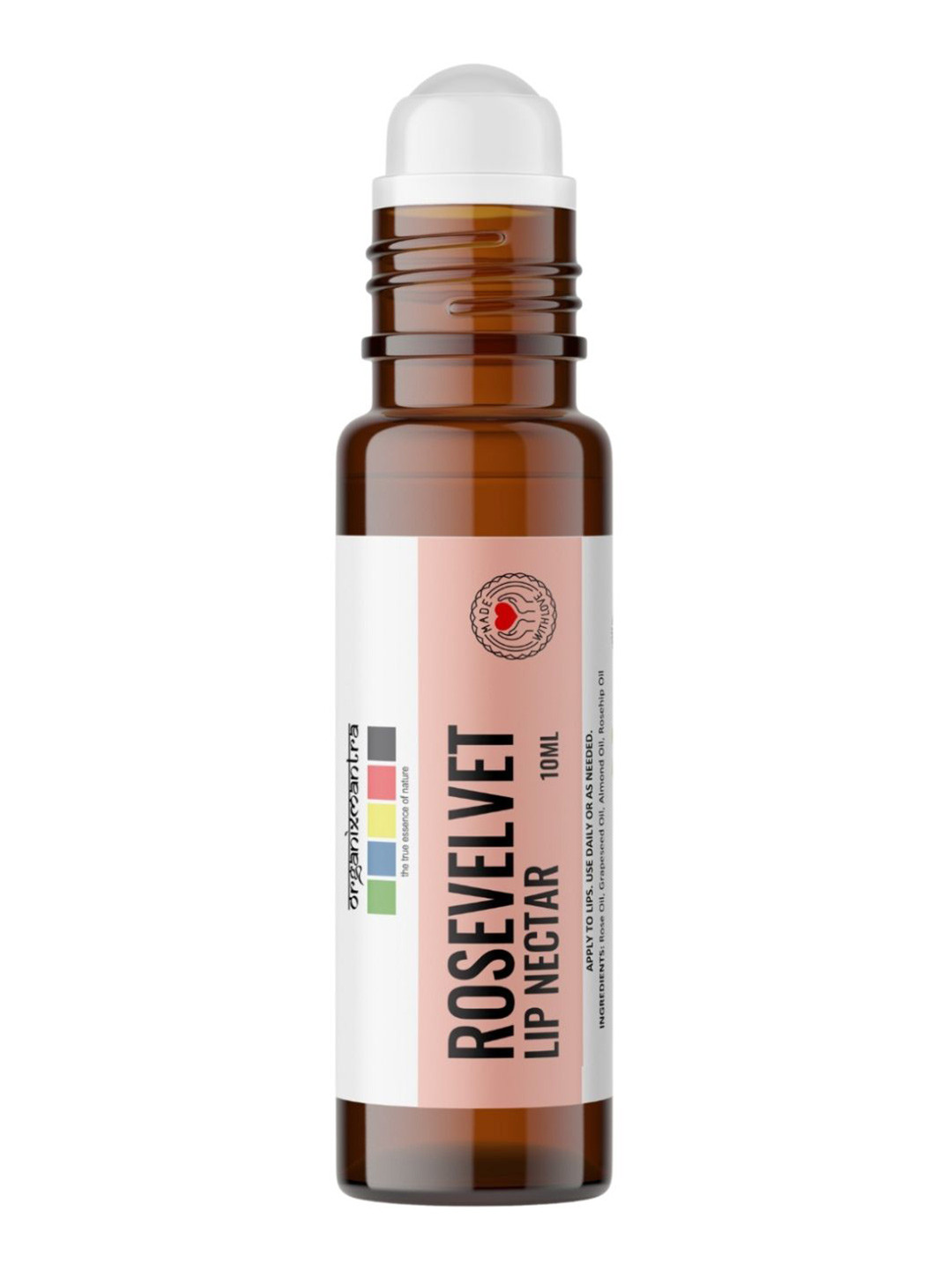 Organix Mantra Rose Velvet Lip Nectar With Almond - 10ml