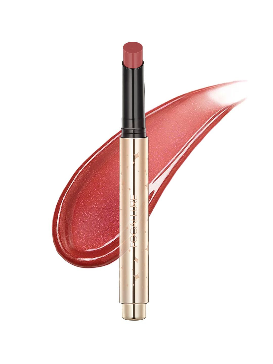 FOCALLURE Sparkling Gem Lip Gloss Stick- 2 g- Ardor RD02