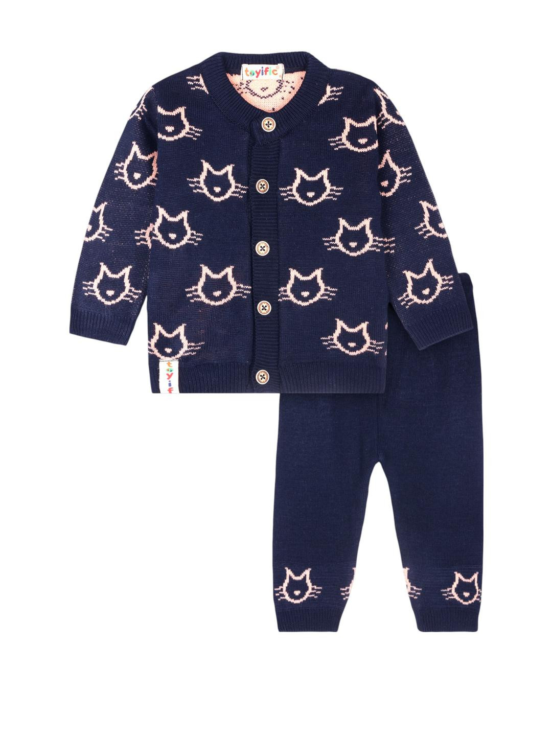 toyific Kids Navy Blue Sweaters