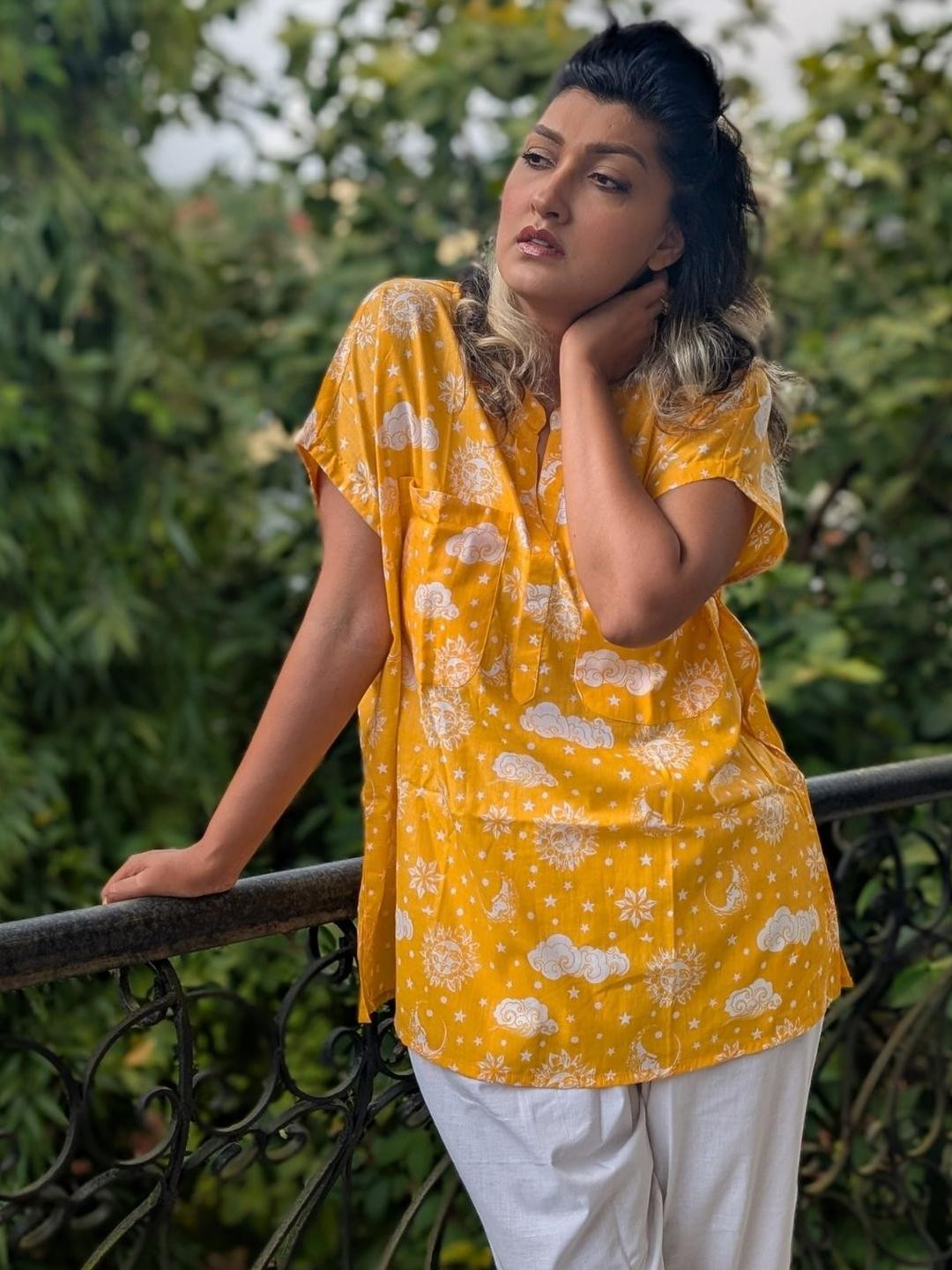 Tura Turi Women Cotton 'No Bra' Printed Night Suit