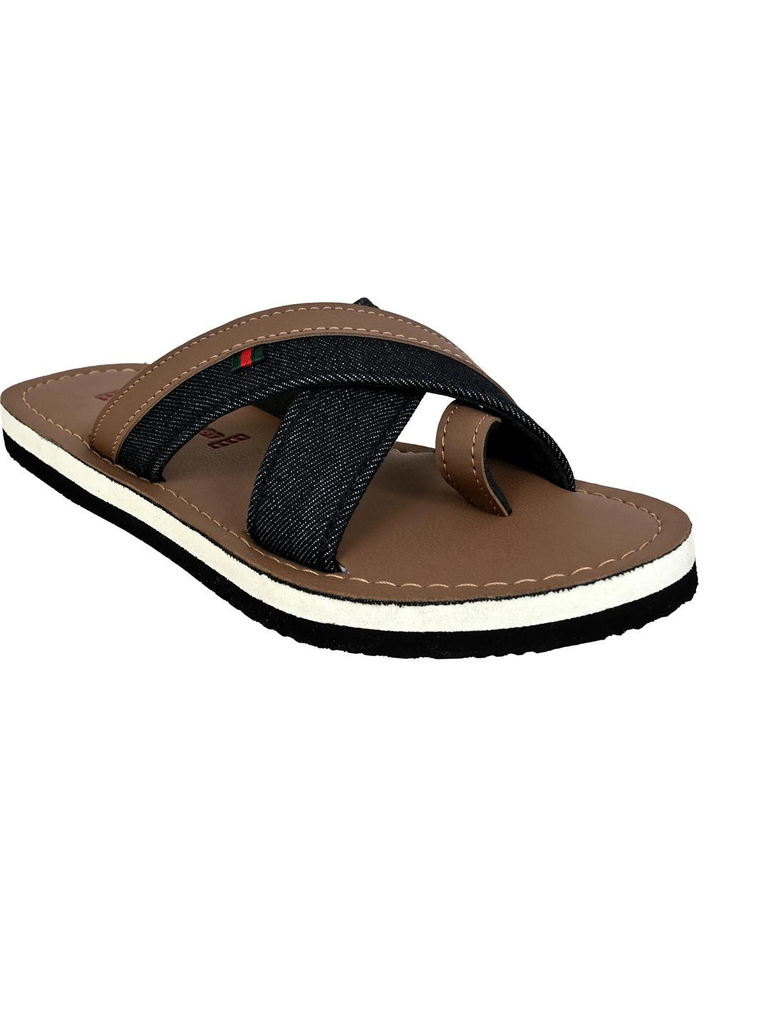 Cozy Wear Men Orange Flip Flops