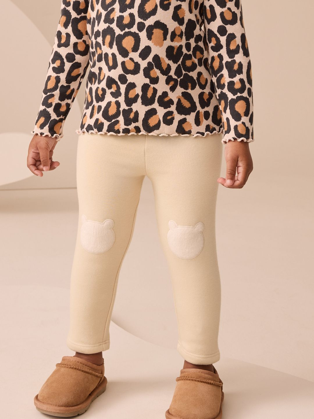 NEXT Girls Applique Detail Cosy Leggings