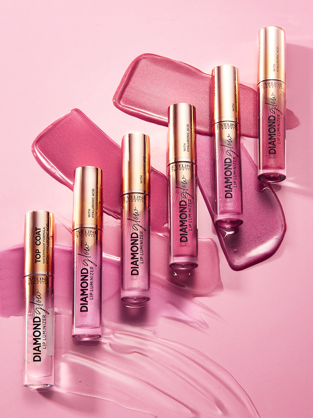 Eveline Cosmetics Diamond Glow Lip Luminizer Lip Gloss - 4.5 ml - Caramel Ice Cream 03