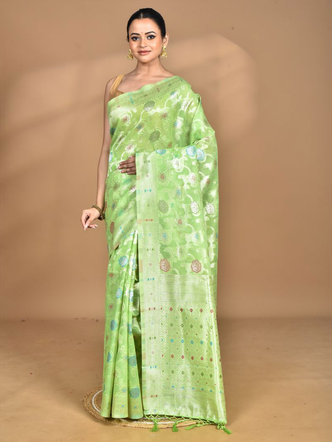 Morchari Ethnic Motifs Women Desgin Chanderi Saree