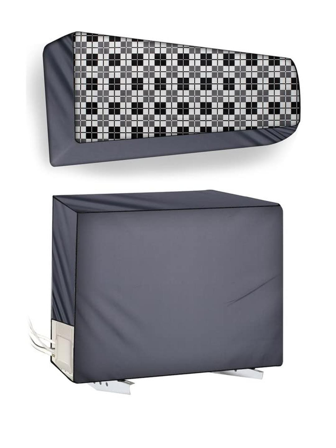 The Furnishing Tree Split AC Cover Set of Indoor and Outdoor Units Used for 1 Ton Lloyd GLS12I35WSH