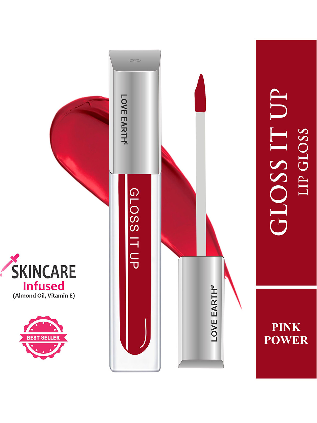 LOVE EARTH Gloss It Up Non-Sticky Moisturizing Lip Gloss 3 ml - Pink Power 110