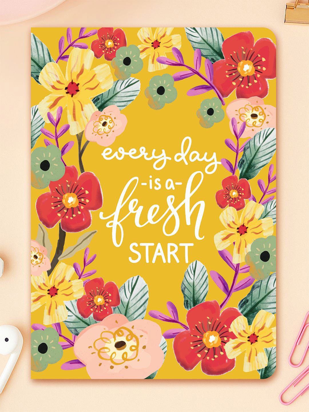 Doodle Daily Vibes 2 Ruled A5 Notebook 160 Pages