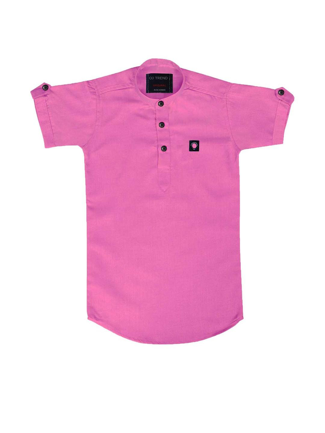 OJ TREND Kids-Boys Pink Kurtas