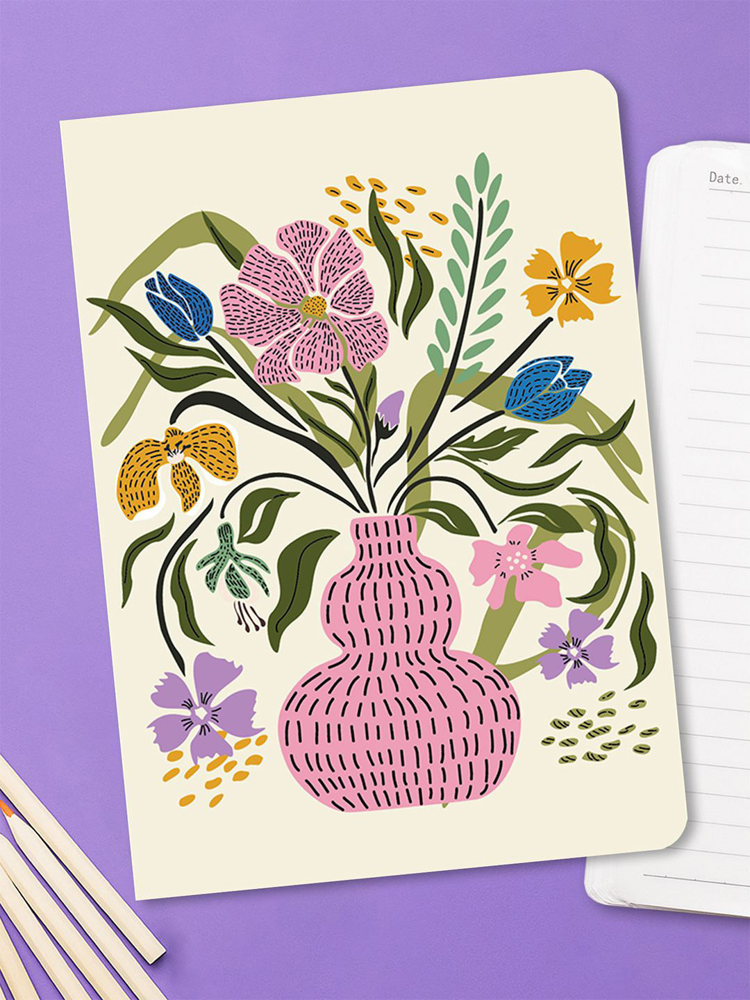 Daily Vibes 5 Doodle Printed A5 Notebook Stationery