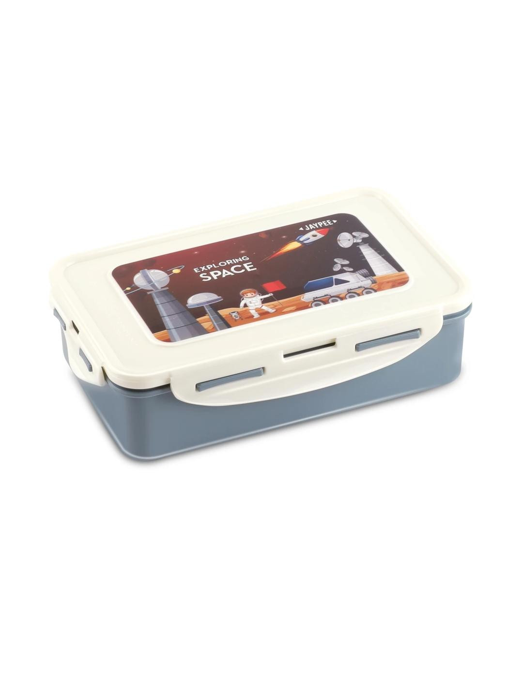 JAYPEE Nutter Butter Blue Plastic Graphic Printed Lunch Box 1.1 L