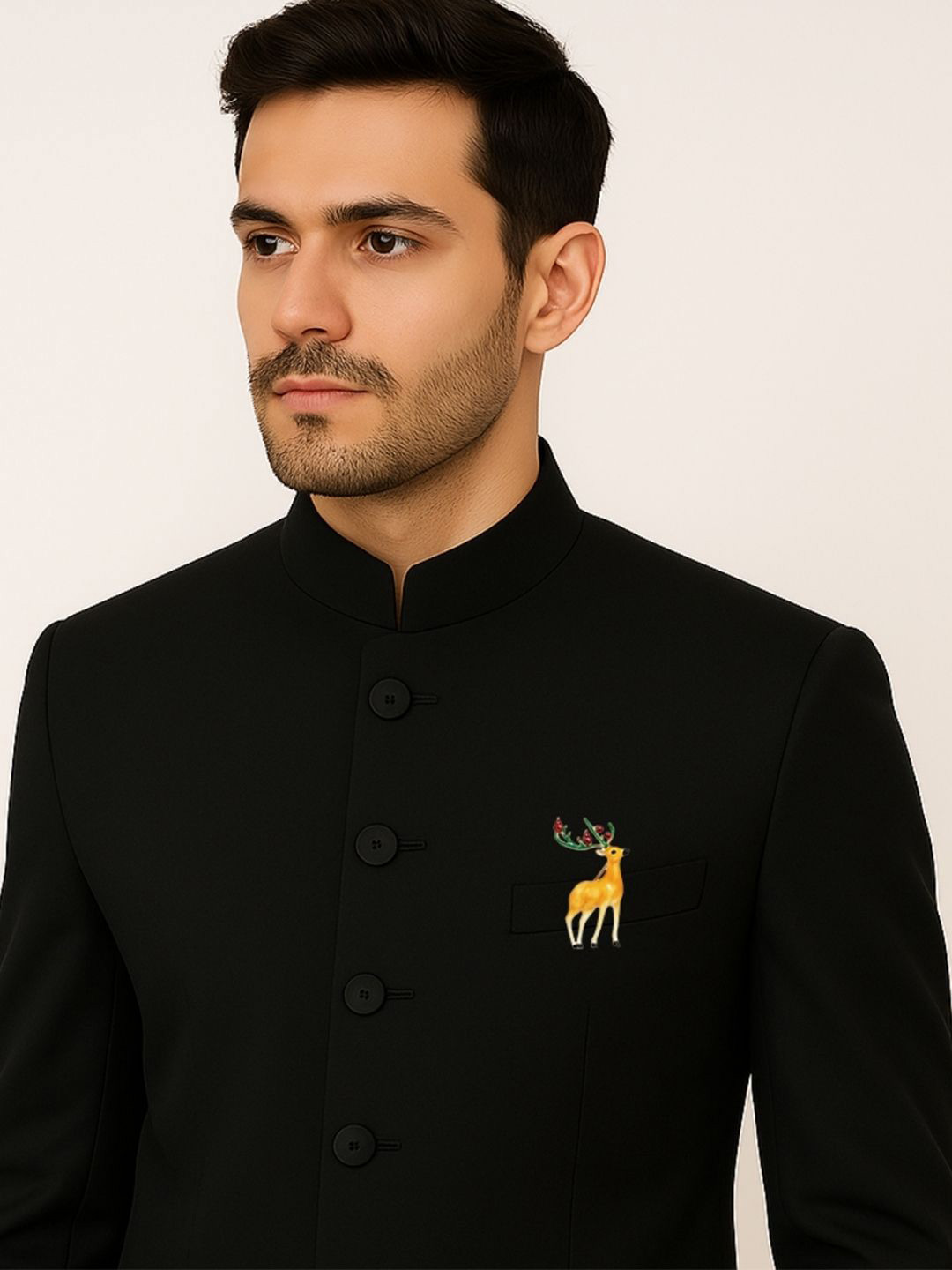 Leonardi Men Statement Reindeer Brooch