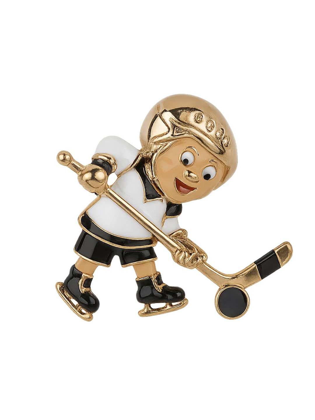 Leonardi Mens Hockey Player Statement Brooch