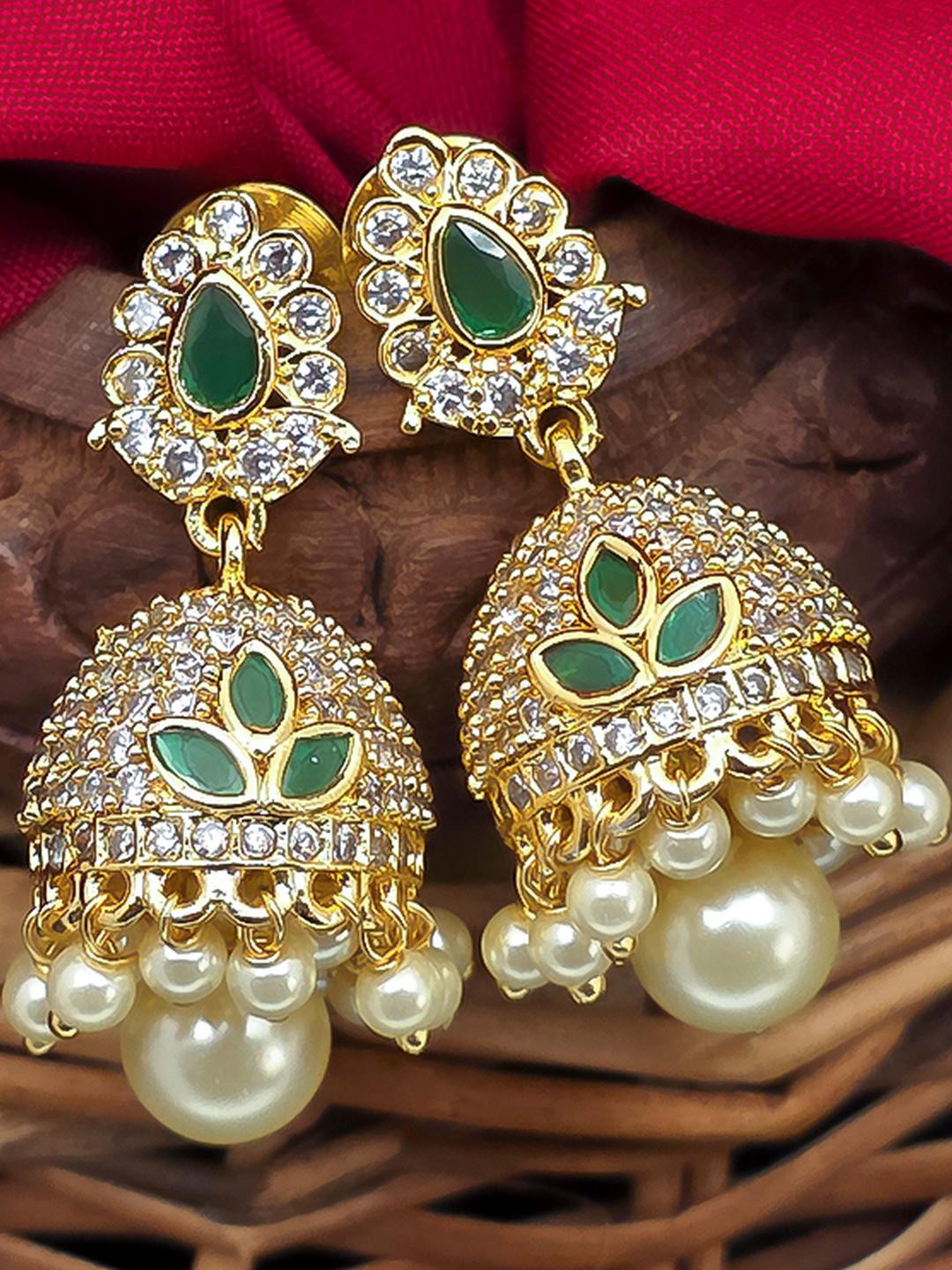 Talish Women Green Earrings