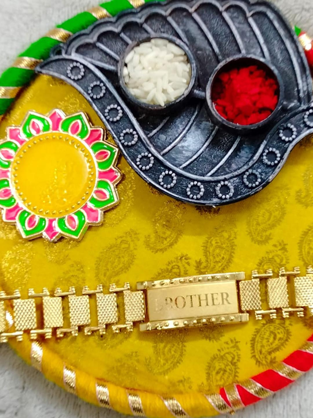 Shree enterprise Gold Plated Rakhi Bracelet
