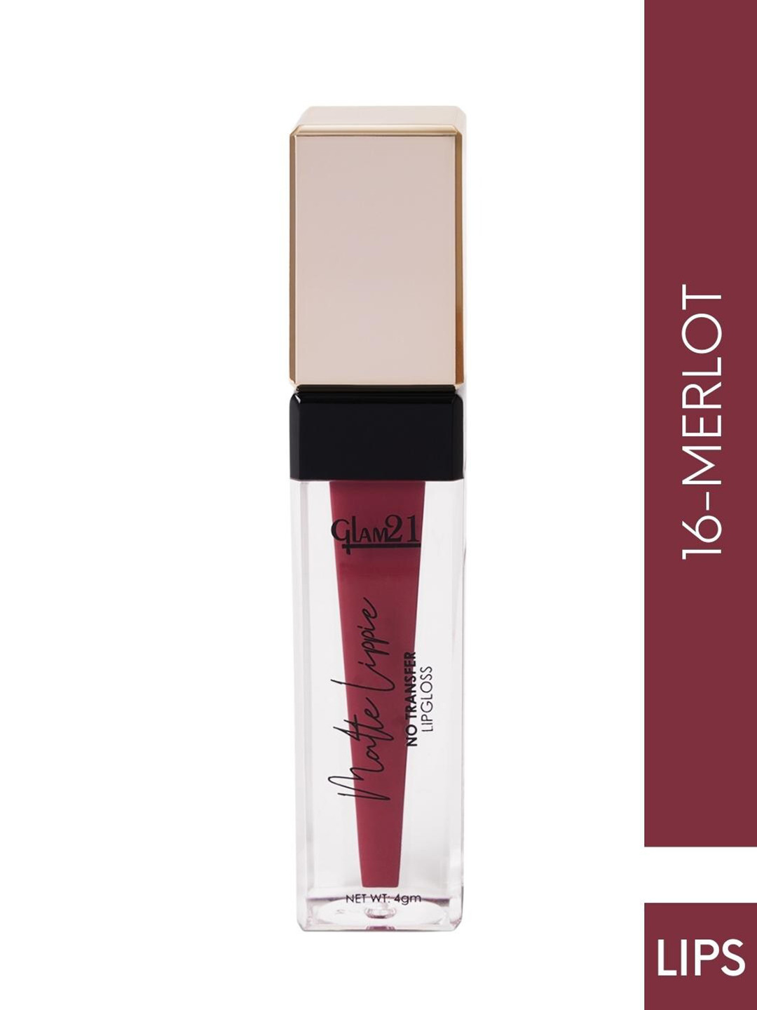 GLAM21 Matte Lippie No Transfer Lip Gloss 4 g - Merlot 16