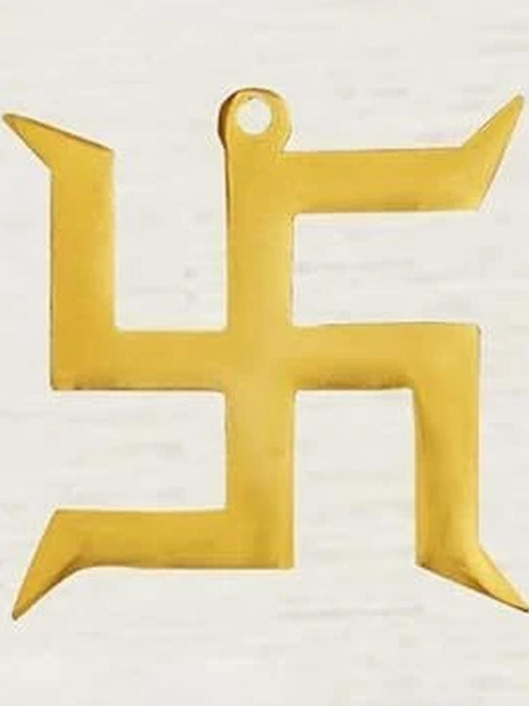 ASTRO-D Brass Gold Hanging Trishakti Yantra for Car Home Wall