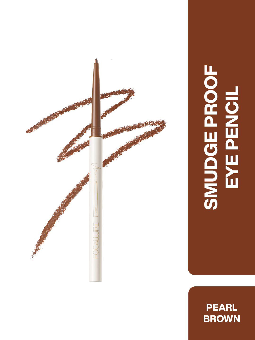 FOCALLURE Perfectly Defined Smudge Proof Gel Eyeliner - 0.4 g - Pearl Brown F05