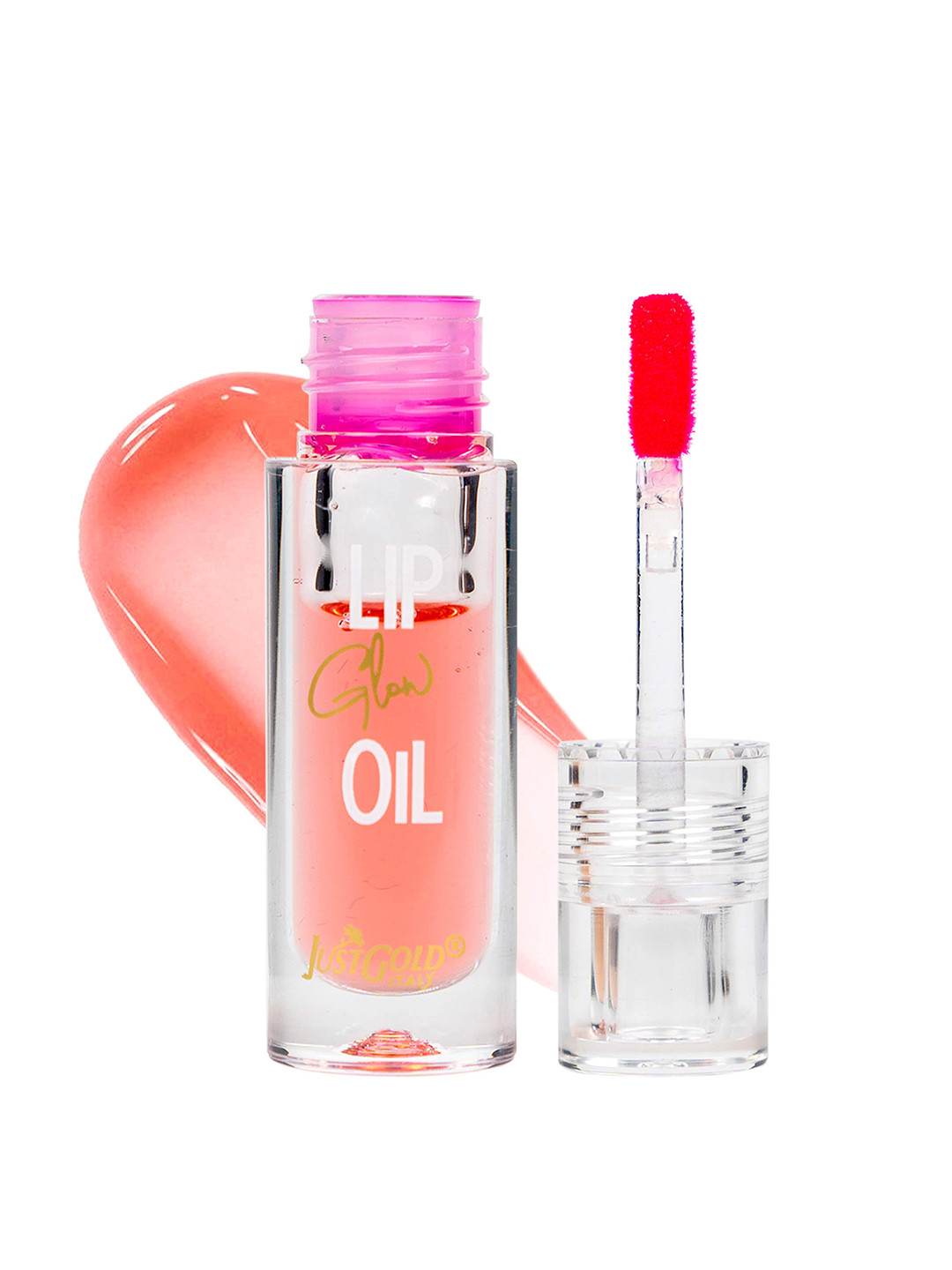 JUSTGOLD Lip Glow Oil For Naturally Plump And Hydrated Lips- 4 ml-  Candy #03