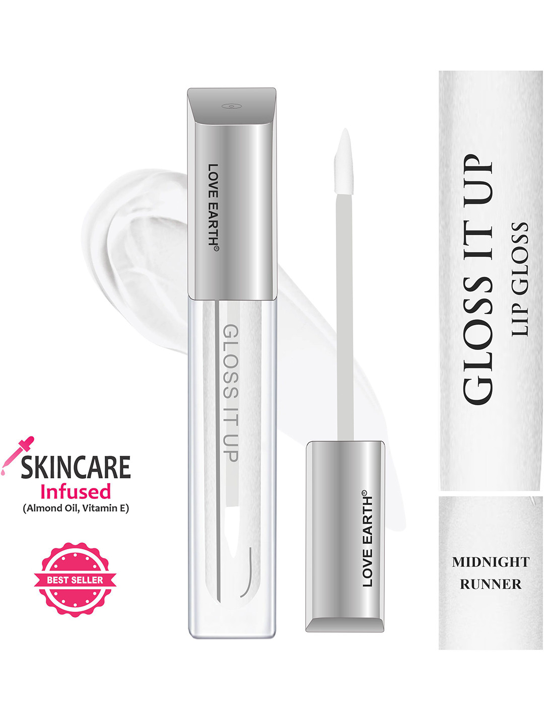 LOVE EARTH Gloss It Up Hydrating Lip Gloss 3ml - Midnight Runner