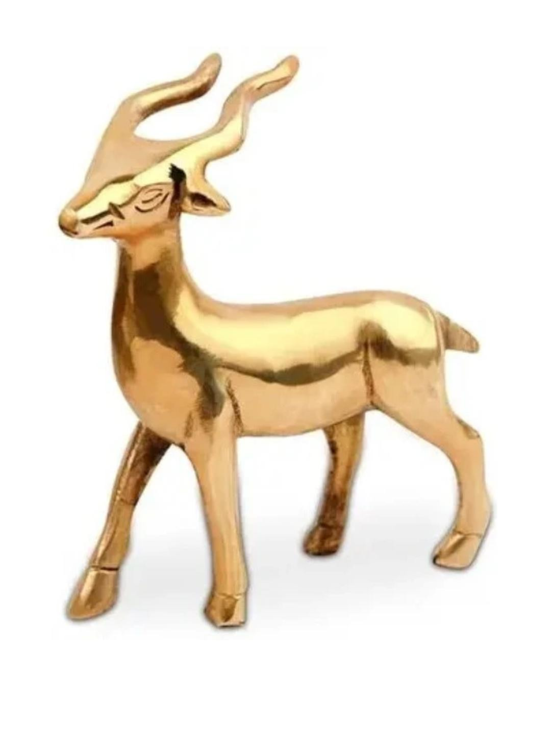 ASTRO-D Brass Deer Statue Idol Vastu Remedies/Brass Idol Feng Shui Products