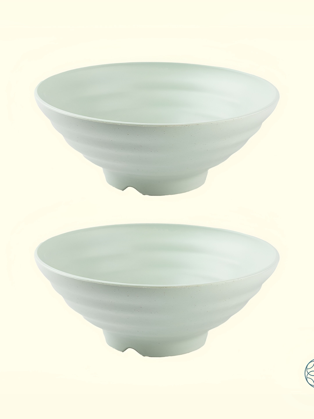IRIDA NATURALS Green 2 Pieces Wheat Straw Ramen Bowls 1.1L