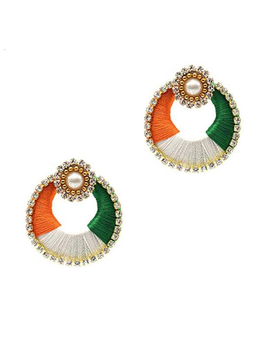 Adhira's  Orange Earrings