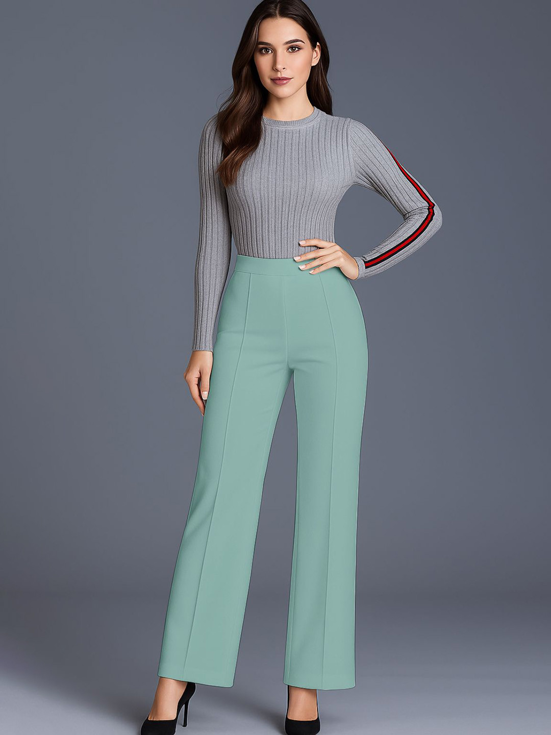 SWADESI STUFF Women Regular Fit Mid-Rise Trousers