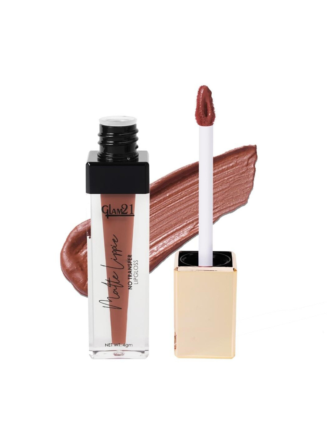 GLAM21 Matte Lippie Lightweight Creamy No-Transfer Lip Gloss 4g - Nude Game 24