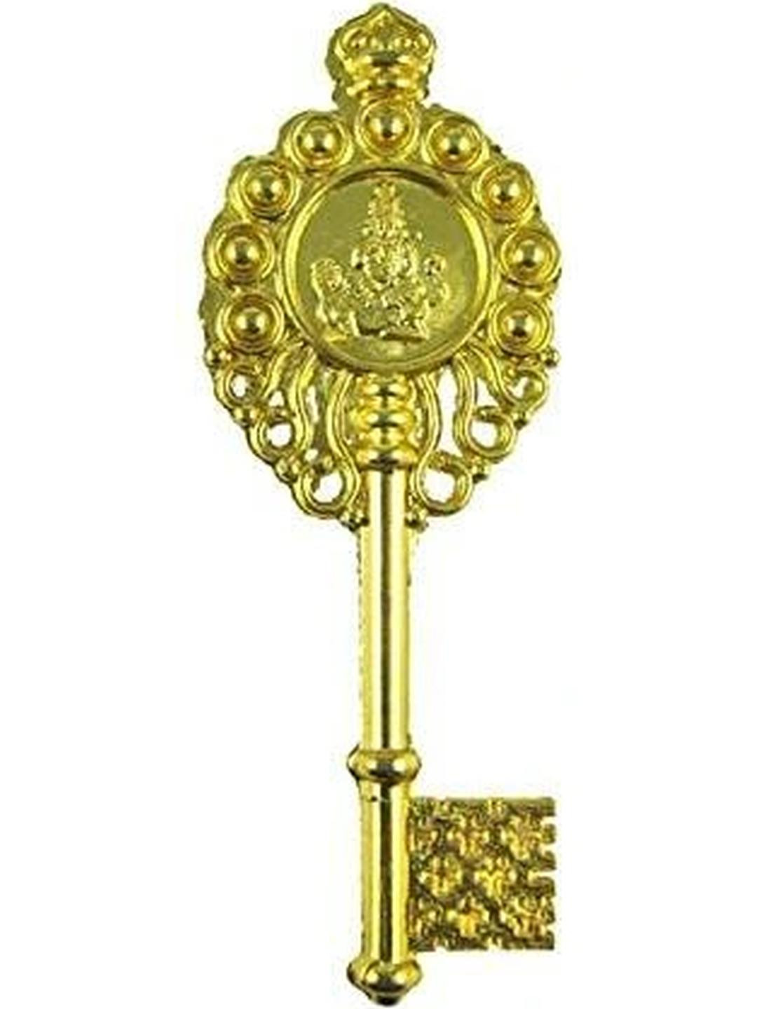 ASTRO-D Bronze Kuber Kunji Key Original Vastu Wealth and Prosperity (Yellow)