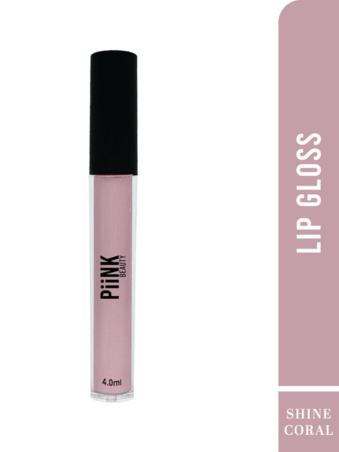 PiiNK Beauty Lip Gloss With Vitamin E- 4 ml- Shine Coral 01