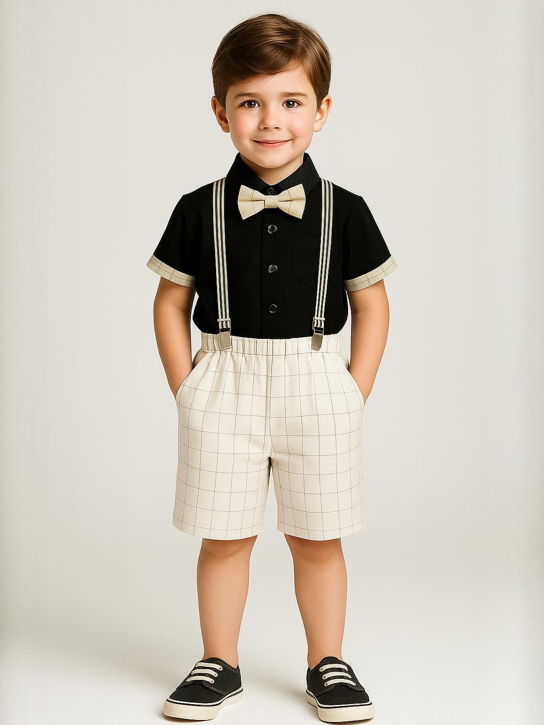 FABIZZA Kids-Boys Grey Clothing Set