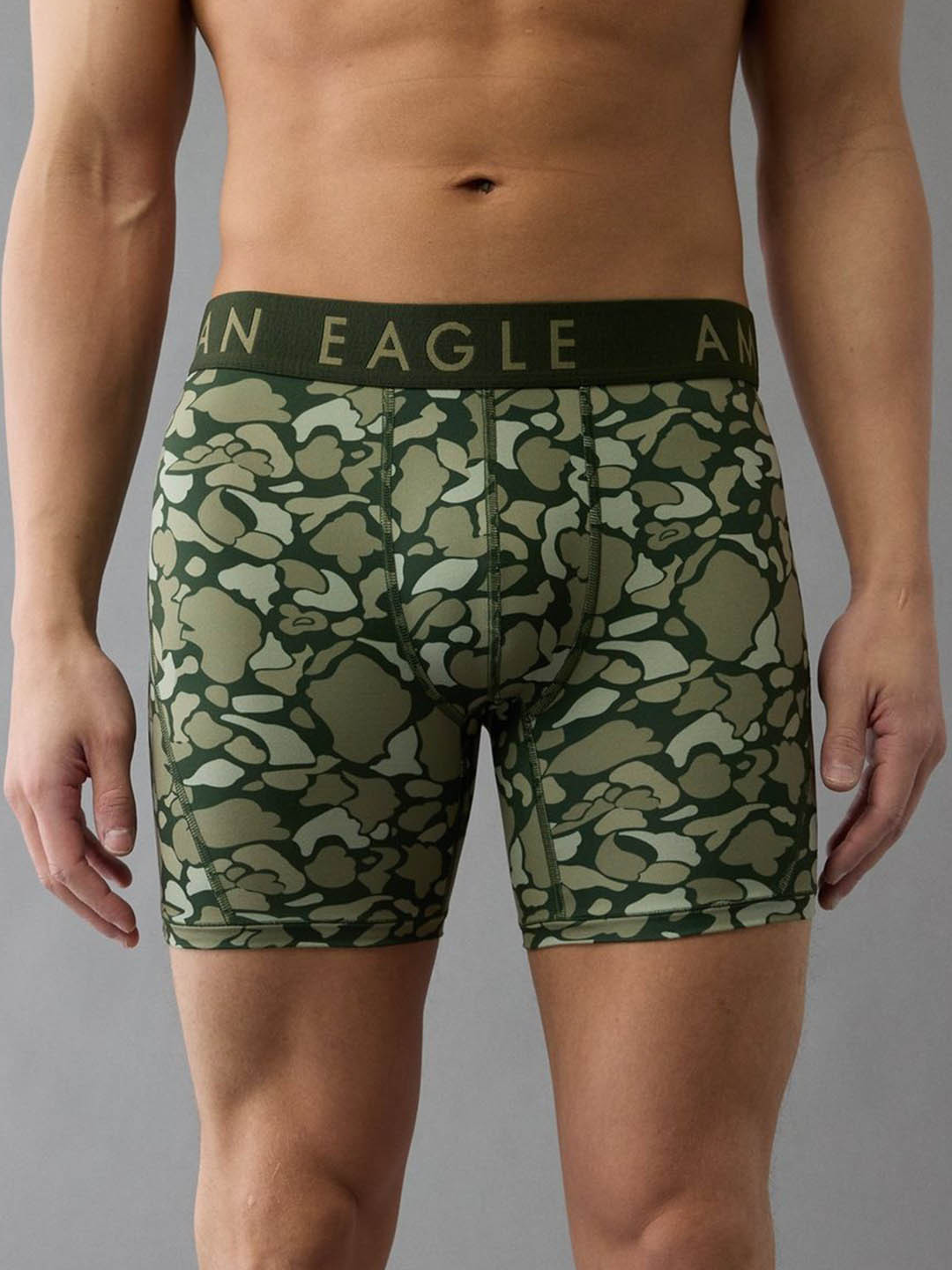 AMERICAN EAGLE OUTFITTERS Men Printed Short Trunk WEC0230080309-Olive
