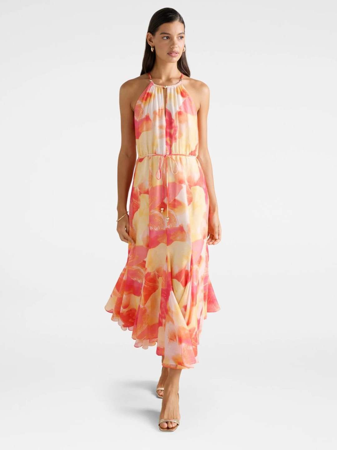 Forever New Casey Halter Godet Midi