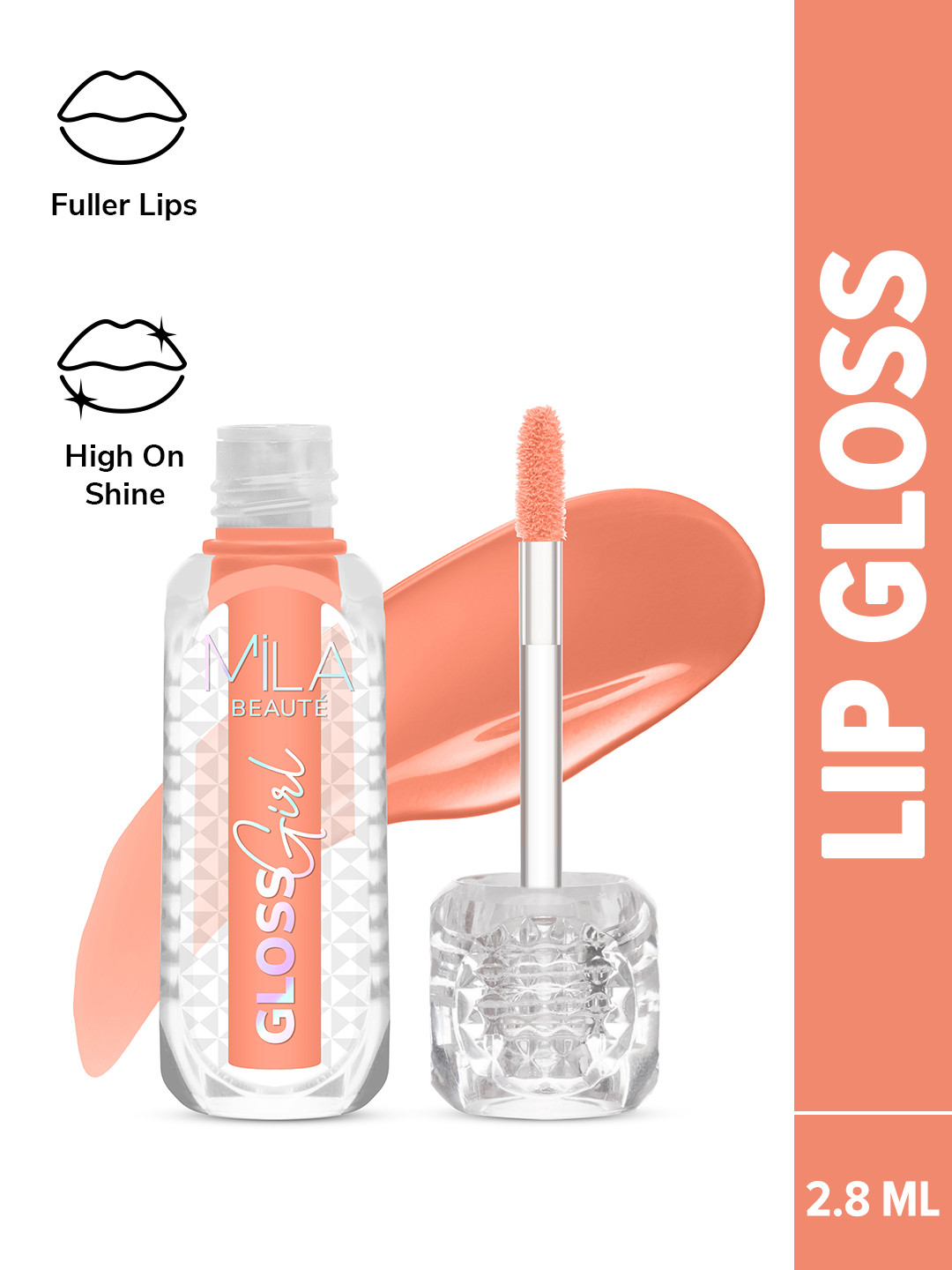 MILA BEAUTE Gloss Girl Hydration Lip Gloss With Hyaluronic Acid -  2.3 ml - Naked - 02