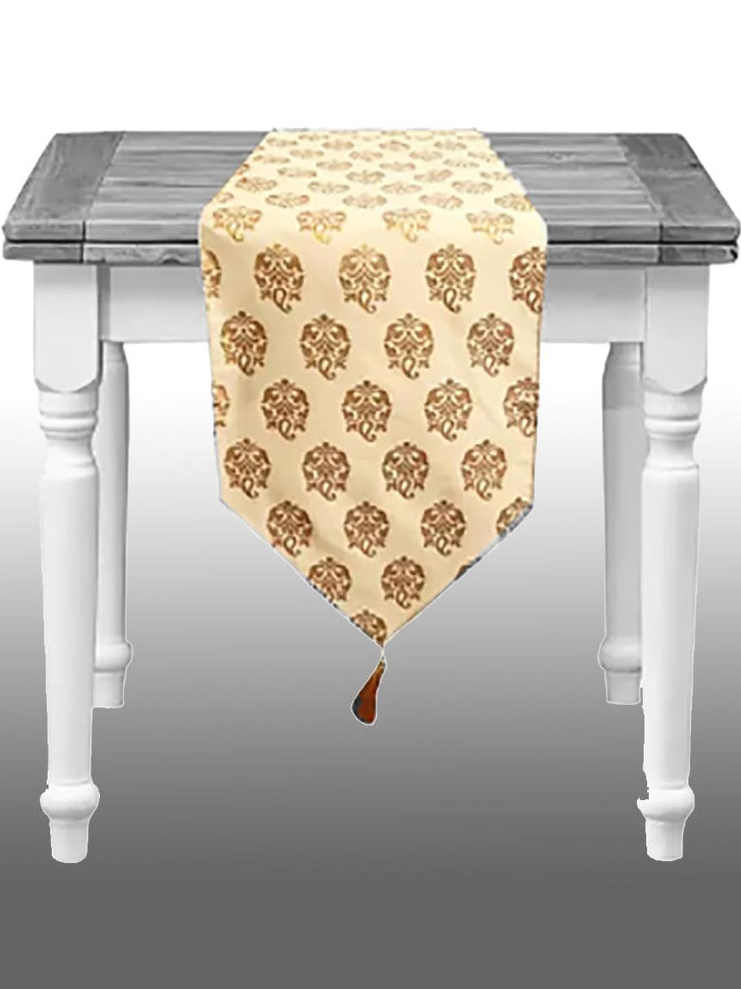 Pinkparrot 12x70 inch jacquard silk table runner