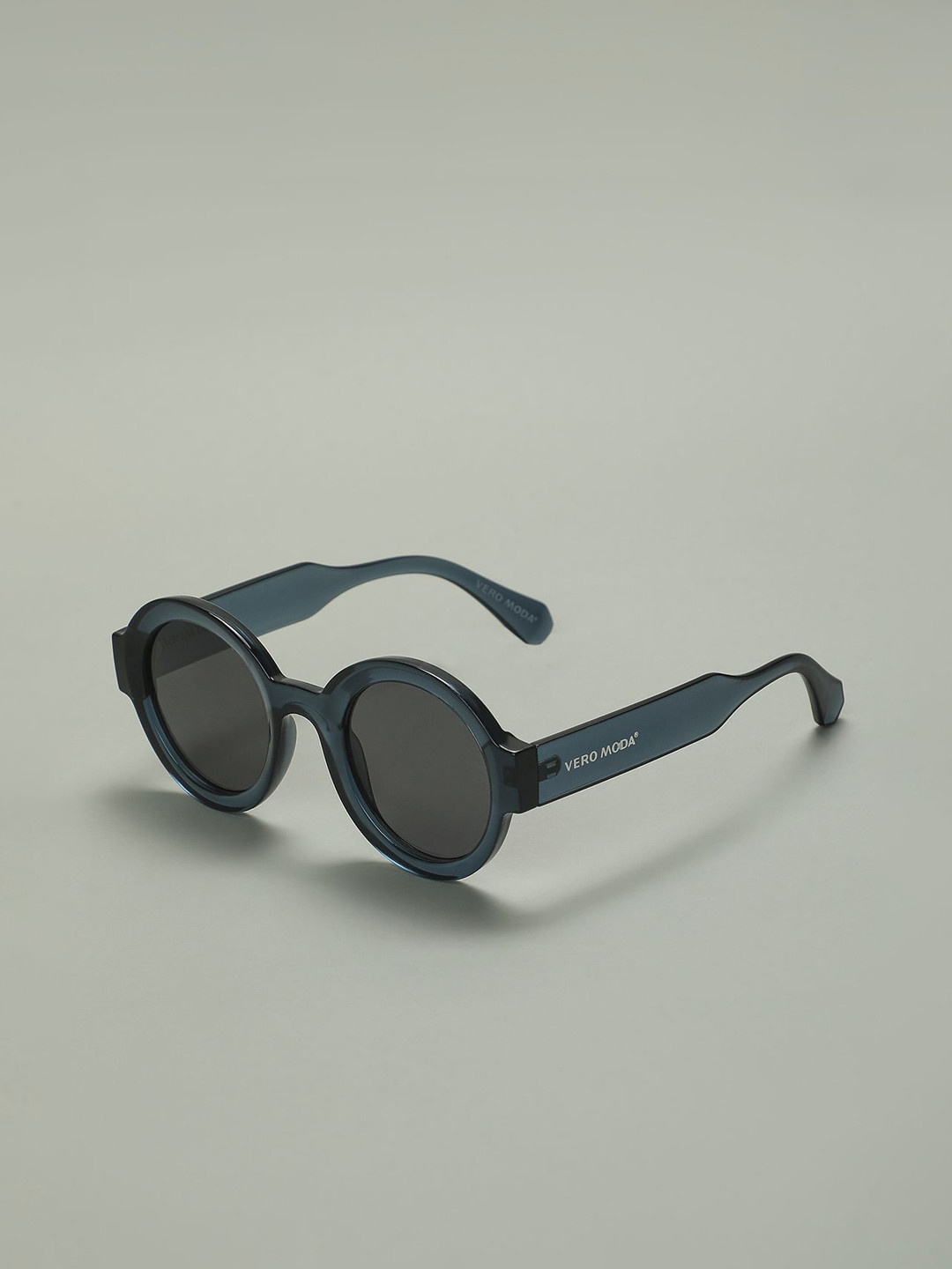 Vero Moda Women Black Lens & Black Round Sunglasses