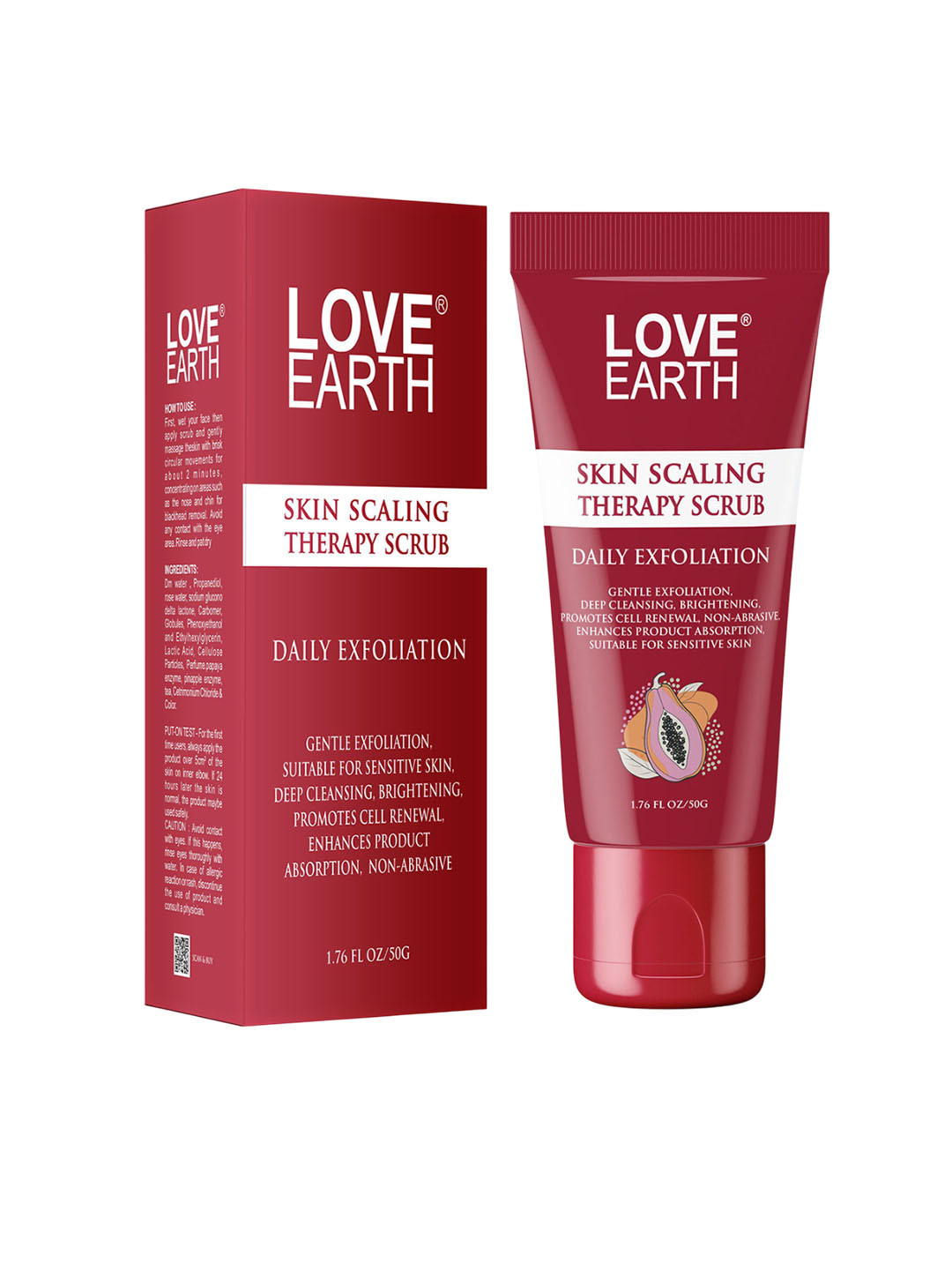 LOVE EARTH Skin Scaling Therapy Scrub - 50 g