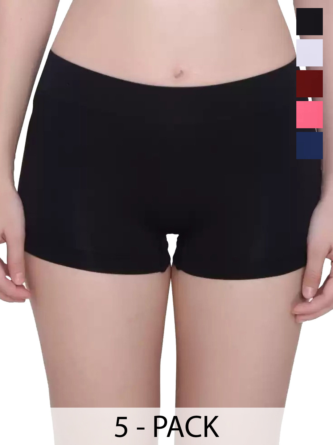 DHANDAI FASHION Pack of 6 Boys Shorts Briefs Boy Short Full P(Mo-2+CB-6)BlkBluGjrGreMrnWht