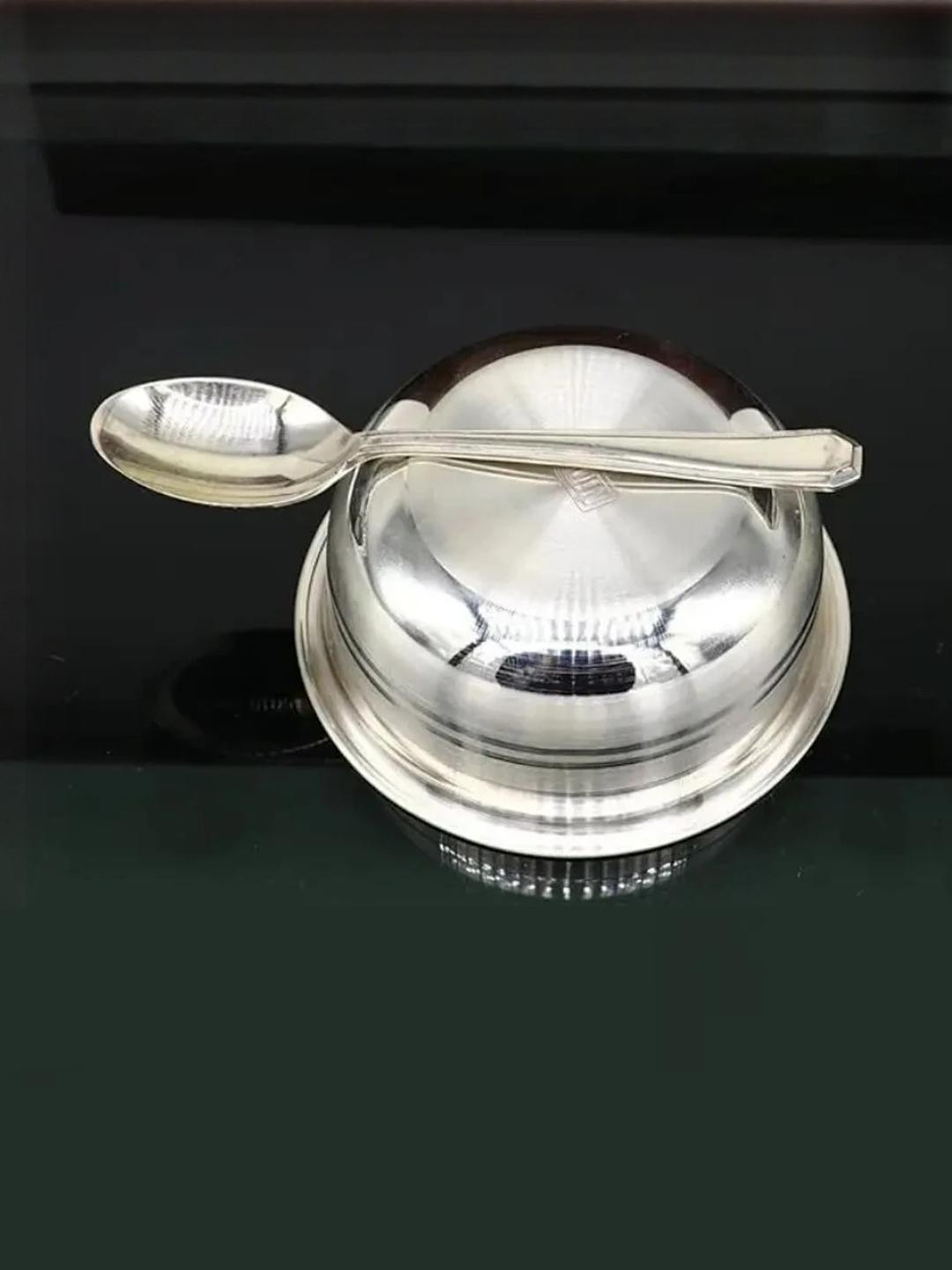 ASTRO-D 999 Silver katori 25gm with Silver Spoon 14gm.