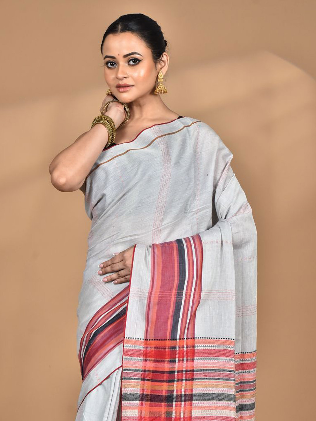 Morchari Pure Cotton Dhakai Jamdani Handloom Saree