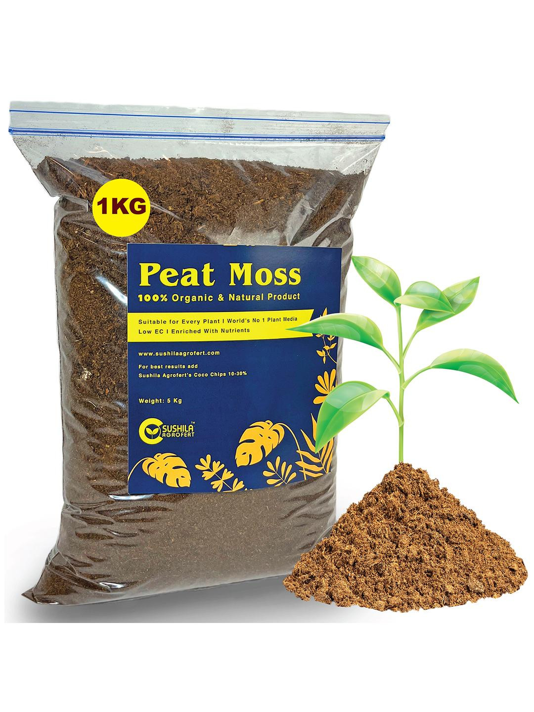SUSHILA AGROFERT 1 KG Sterile Peat Moss