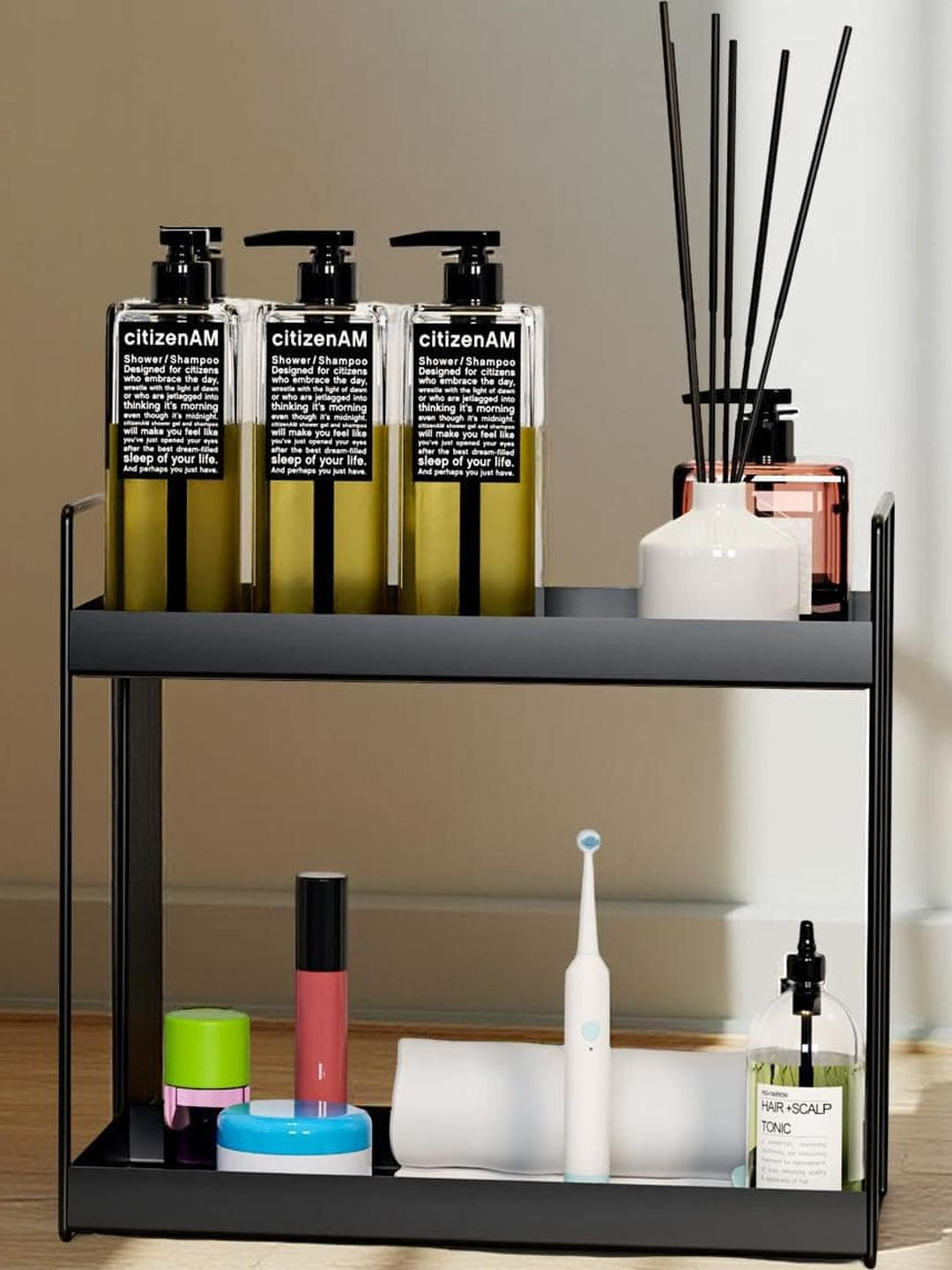 IVAZA Black Super Strong Kitchen Rack Organisers