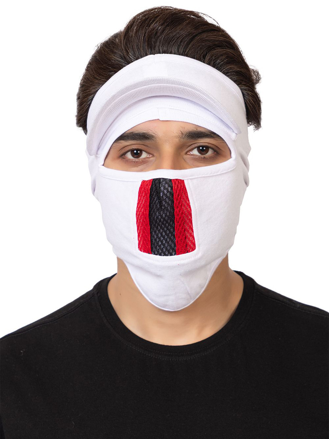 Gajraj Cotton Stretchable Full Face Mask With Visor & Air Filter