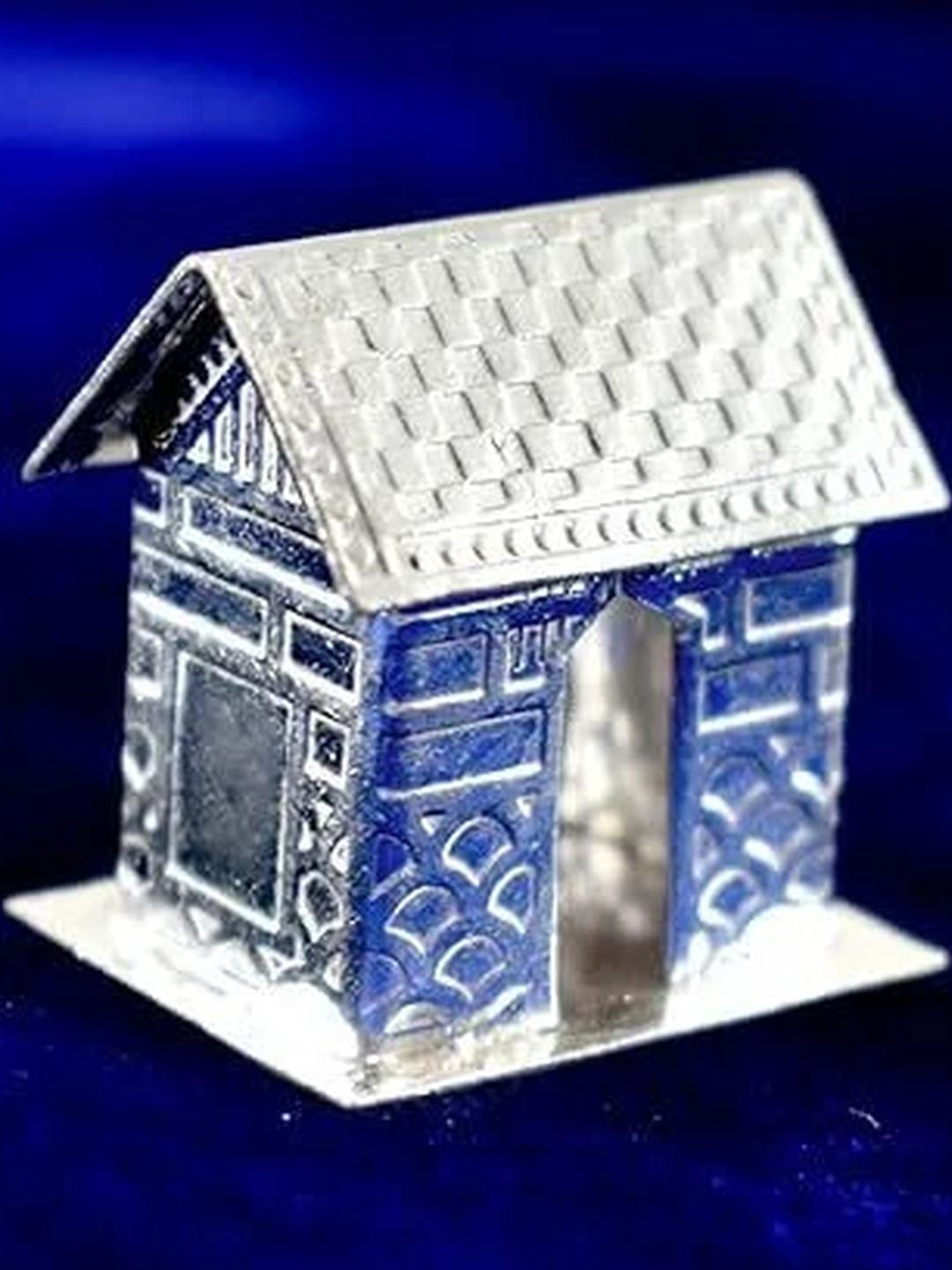 ASTRO-D Silver House/Hut/Ghar/jhopdi/for Vastu Shanti Puja 15 GM.