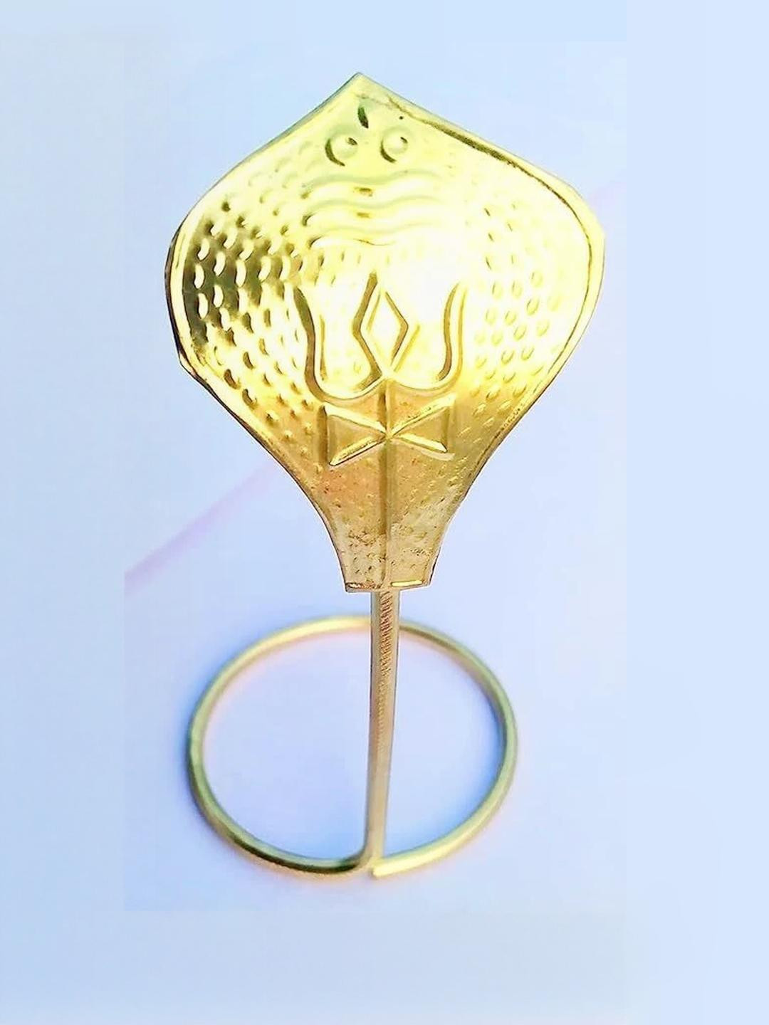 ASTRO-D 100% Pure Brass Shesh Naag Shivling Figurine